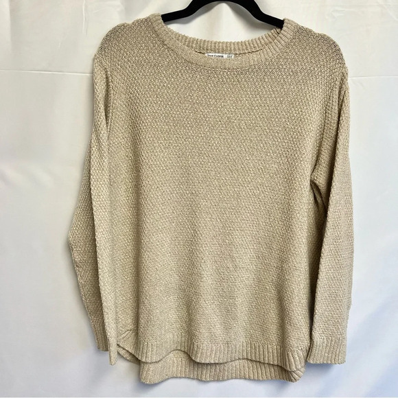 Pink Clover Sweaters - Pink Clover Tan Winter Warm Fall Pullover Crewneck  Knit Sweater Women Size XXL